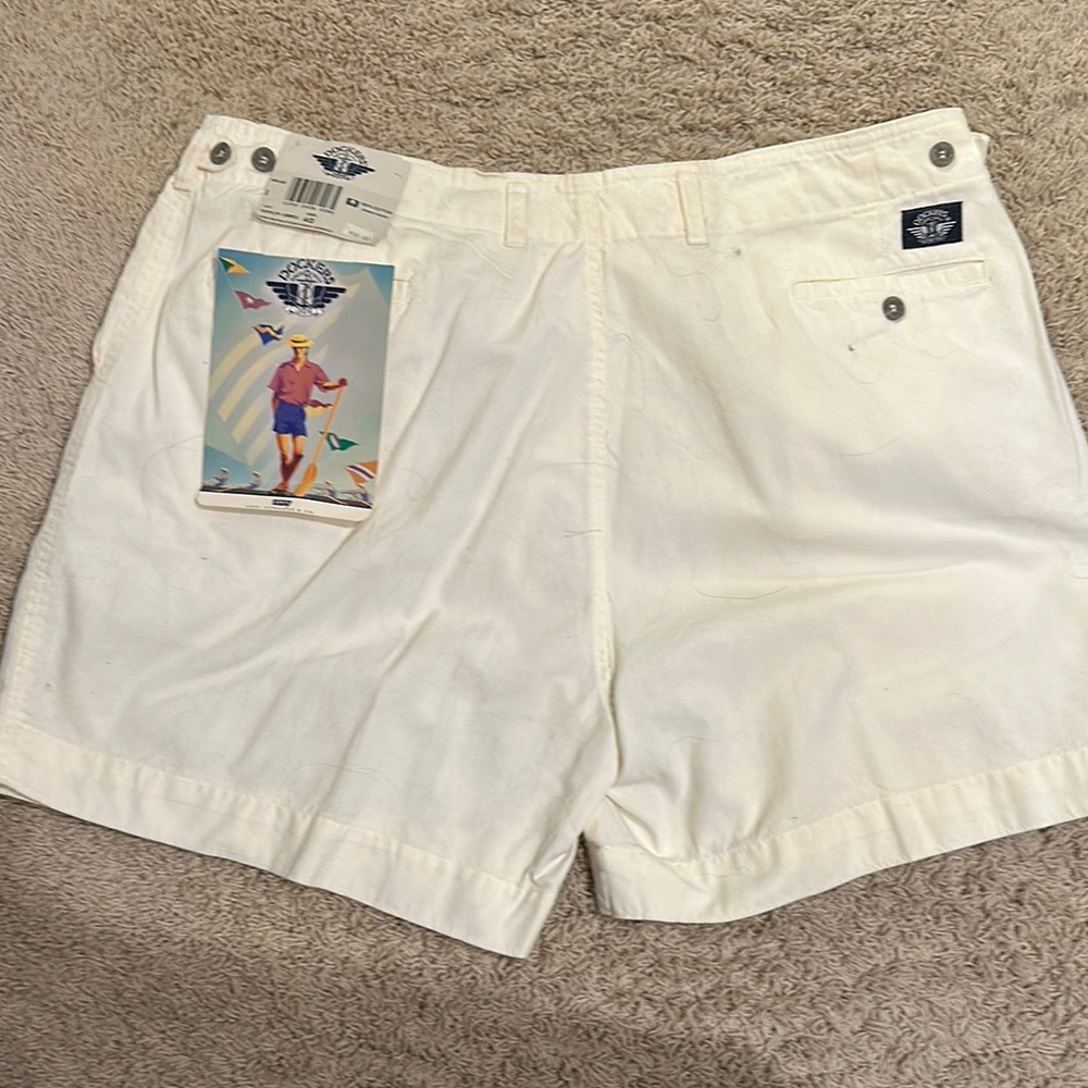 White Casual Shorts